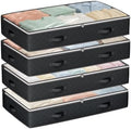 Budding Joy 95L Under Bed Storage, 4 Pack Closet Organizers Black | Underbed Storage Bags for Blankets, Towels, Comforter, Sweaters, Linen Sheets, Wrapping Paper by BuddingJoy-BuildaJoyfulLifeforYou