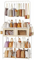 Transparent Purse Organizer for Closet, Handbag Storage Rack with Drawers by Hayexiha