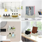 2 Pack Lid Organizers Inside Cabinet, No Drilling Adhesive Over Door Organizer, Cabinet Door Organizer Bin Holder Caddy, Over Cabinet Organizer Storage Lid Organizer for Kitchen(Grey) - Image 7