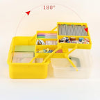 BTSKY 3-Layer Plastic Dividing Storage Box Craft Organizer and Storage - Image 2