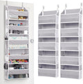 ULG 2 Pack 5-tier Over the Door Organizer Light Gray by ULG