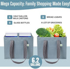 VENO 3 Pack Heavy Duty Reusable Grocery Shopping Bags Utility Tote - Image 4