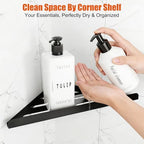 Fikoksol Shower Caddy Storage, Triangle Corner Shelf with Adhesive Glue - Image 2