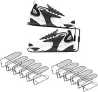CiBiZi Shoe Slots Organizer 10Pack Metal Shoe Stackers for a Pair of Shoes Display Shelf Shoe Holder Shoe Storage Closet Organizers Shoe Space Saver Organizador de Zapatos Black by CiBiZiUS