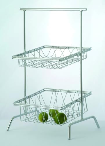 G.E.T. 12" Silver Square Metal Wire Basket for Pantry, Storage and More - Image 5
