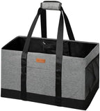 WONDAY Grey Foldable Utility Tote Bag, Reusable Grocery Bag by WONDAY