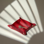 OLETHA Foldable Valet Tray, Travel Essentials for Women, Red - Image 2