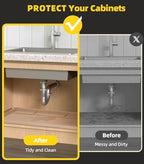 Under Sink Mats for Kitchen Waterproof 34"x22",Khaki - Image 4