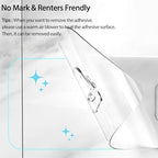 Shower Caddy Organizer with Hooks,Self Adhesive Bathroom Shelves,No Drilling Bathroom Organizers and Storage,Perfect for RV, Apartment, Home Decor,White 4PCS - Image 6