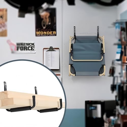 CROISSANT 4Pack Garage Storage Ladder Hook, Suitable for Kayak Hangers for Garage Wall, Heavy Duty Hooks for Hanging 50 lbs - Image 5