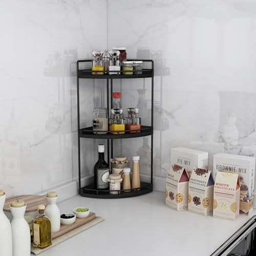 Dorhors Corner Bathroom Organizer Countertop,Vanity Counter Storage Shelf - Image 6