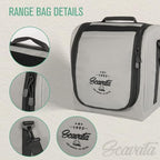 SCAVATA Large Hat Bag for Baseball Caps, Hat Organizer Bag for Traveling & Moving, Storing Snapback Cap, Portable Hat Carrier Holder Case for 12-16 Caps (Grey) - Image 4