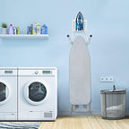 ORLESS Over The Door/Wall Mount Ironing Board Hanger, Laundry Room Iron and Ironing Caddy Board Storage Holder White - Image 3