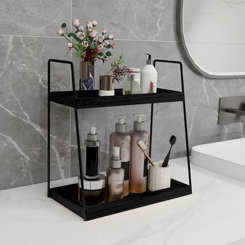 Dorhors Bathroom Counter Organizer,Vanity Countertop Storage Shelf - Image 2