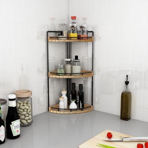 Dorhors Corner Bathroom Organizer Countertop,Vanity Counter Storage Shelf - Image 5