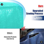 Cosy Family 4 Pack Heavy Duty Extra Large Moving Bags with Backpack Straps - Strong Handles & Zippers, Storage Totes For Space Saving, Fold Flat, Alternative to Moving Box, Aquamarine - Image 3