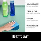 GORILLA GRIP Waterproof Silicone Under Sink Mat, Stay in Place, 15x22 Mint - Image 2