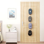 HapiRm Over Door Hat Rack - Hat Organizer with 4 Hooks Design, Hanging Baseball Cap Organizer Storage Holds Up to 20 Caps for Door, Bedroom, Closet(White) - Image 2