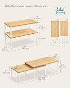 SONGMICS Cabinet Organizer Shelf, Set of 4 Spice Rack, Kitchen Storage - Image 2