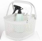 rejomiik Portable Plastic Shower Caddy Basket with Handles, Gray - Image 5