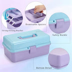 BTSKY 3-Layer Plastic Dividing Storage Box Craft Organizer and Storage - Image 6