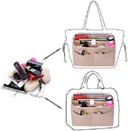 ZTUJO Purse Organizer Insert, Felt Bag Organizer with Metal Zipper, Handbag & Tote Shaper, For Speedy Neverfull Tote, 7 Sizes - Image 4