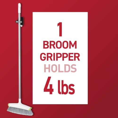 Command Large Black Broom Grippers, 3 Grippers, 6 Strips - Image 4