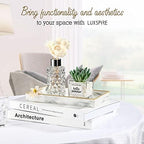 Luxspire Bathroom Vanity Tray Ceramic Jewelry Dish, S, Marble White - Image 4