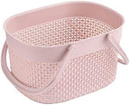 rejomiik Portable Shower Caddy Basket, Plastic Organizer Storage Tote with Handles Toiletry Bag Bin Box for Bathroom, College Dorm Room Essentials, Kitchen, Camp, Gym, Pink - Image 6