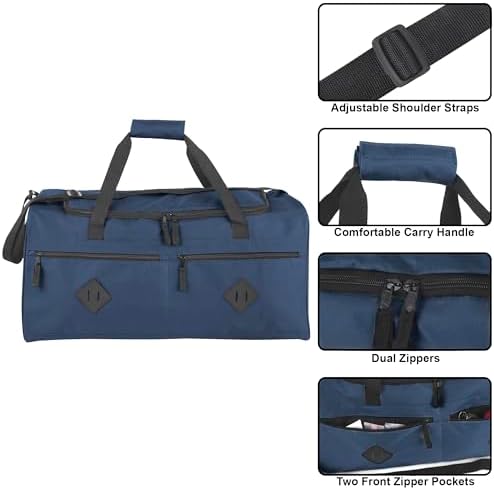 24 Inch 55 Liter Multi Pocket Duffle Bags for Men & Women For Traveling, the Gym, and as Sports Equipment Bag/Organizer - Image 2