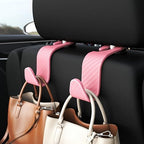 4-Pack Car Headrest Hooks Holds 55lbs Seat Storage Organizer for Bags - Image 2