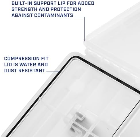 Sheffield Ammo Box Made in USA, Stackable Lockable Ammo Storage Box, Frost - Image 5