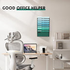 8-Tier Wall File Organizer, Hanging File Holder, Wall Mounted Mail Sorter - Image 5
