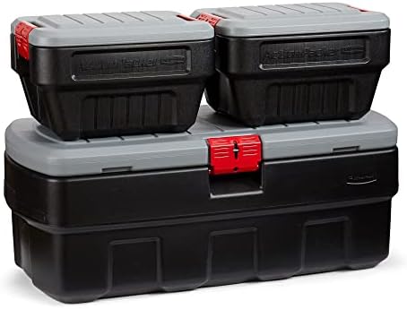 Rubbermaid ActionPacker️ 48 Gal with 8 Gal Containers Nested, Lockable Storage Bins, Industrial, Rugged Storage Container Bundle with Lids by Unknown