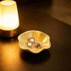 Ceramic Lotus Leaf Trinket Dish, Ring Holder for Jewelry - Image 6