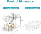 Vtopmart 8 Pack Pull Out Bathroom Under Sink Organizer (S-Standard) - Image 2