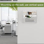 EasyPAG 3 Pocket Mesh Wall File Organizer, Hanging Paper Folder Holder with Classify Label, Vertical Wall Mount Mail Organizer for Office Home Classroom, White - Image 4