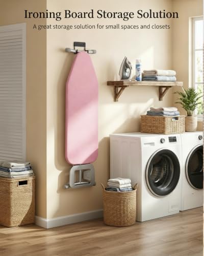 BiJun Ironing Board Hanger Wall Mount, Space Saving Laundry Room Organizer - Image 2