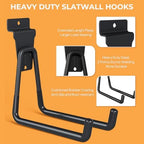 INCLY 27PCS Slatwall Accessories Set with 3 Baskets & Multisized Hooks - Image 2