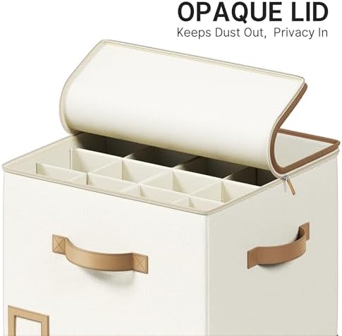Shoe Organizer, Rect Dividers for Wide Shoes & Boots, Beige, 2 Pack - Image 4