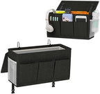 Bedside Caddy Storage Organizer for Bed Rails, Bed Caddy with 6 Pockets by Edudif