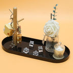 Black Multi-Functional Key Tray, Wood Key Bowl Jewelry Tray, 3-Tier Hanging Organizer for Entryway/Rings Phone Bracelets Watches - Image 4