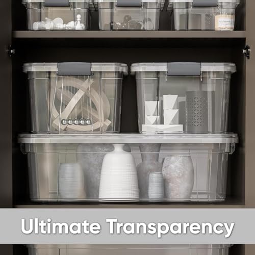 Superio 6.6 Quart Clear Plastic Storage Boxes with Lids, Stackable Organizer Containers, BPA-Free Storage Bins for Home, Office, School & Dorm, 8 Pack - Image 7