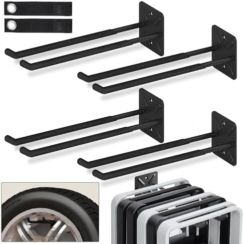Nacial Garage Wall Hangers, Heavy Duty Ladder Hooks, 12.4 Inch 4 Pack by NacialPromise-Consumersfirstalways