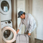 Collapsible Pop Up Laundry Hamper, Extra Large Mesh Foldable Laundry Basket, 28" x 16" x 16" (Grey) - Image 5