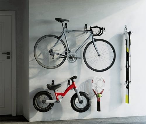 COCOYA Garage Hooks 11.8" Long with 2 Extension Storage Straps (2 Pack) - Image 4
