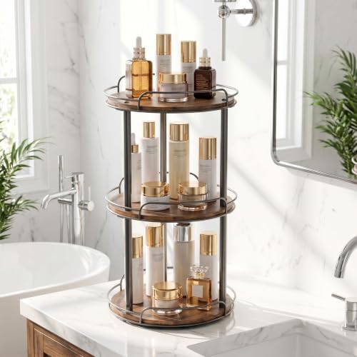 3-Tier Lazy Susan Spice Rack, 12'' Rotating Turntable for Cabinet - Image 7