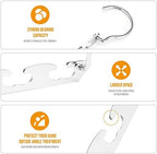 HOUSE DAY Closet Organizers and Storage Space Saving Hangers 12 Pack Stainless Steel Magic Hangers Upgraded Sturdy Multiple Hanger in one Space Saver Clothes Hanger College Dorm Room Essentials - Image 4