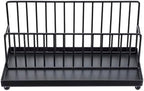 MyGift Industrial Matte Black Metal Wire Tabletop Mail Holder and Pen Storage Tray, Home Office Desk Accessories Organizer with Letter Card Envelope Rack - Image 6