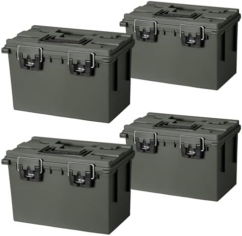 Sheffield XL Ammo Box Made in USA, Stackable Lockable Ammo Storage Box by Sheffield